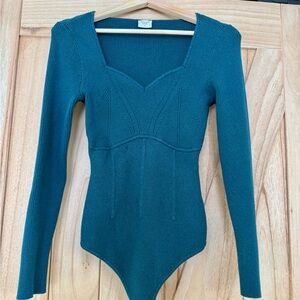 Abercrombie and Fitch teal bodysuit